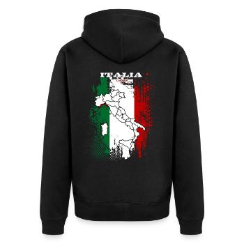 Ligurie - Veste à capuche bio Premium Unisexe - noir - Dos - Nico (187cm)