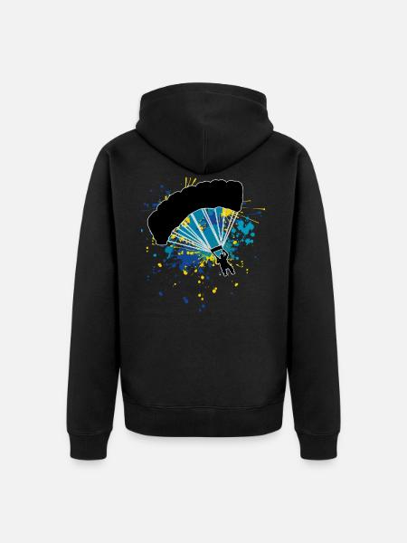 Skydiver Skydive Skydive - Unisex Premium Organic Zip Hoodie - black