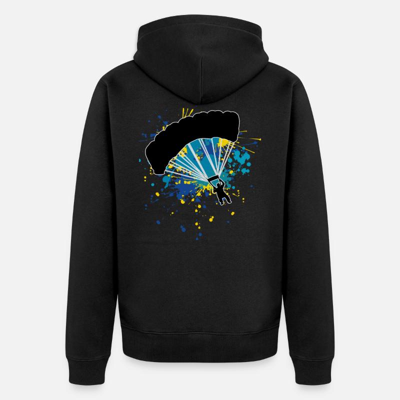 Skydiver Skydive Skydive - Unisex Premium Organic Zip Hoodie - black