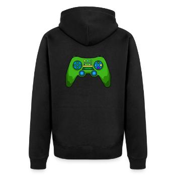 Video Game Controller Gamer Gamer Gaming Stream - Unisex Premium Organic Zip Hoodie - black - Back - Nico (187cm)