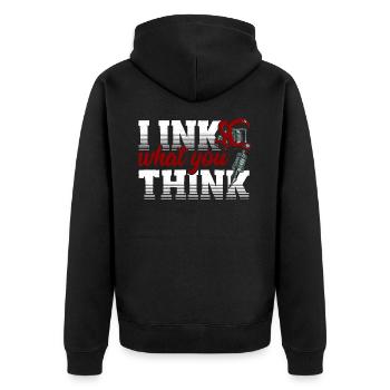 Ich Tinte Was Sie Denken Tätowierer Künstlerische - Unisex Premium Bio Zip Hoodie - Schwarz - Hinten - Nico (187cm)