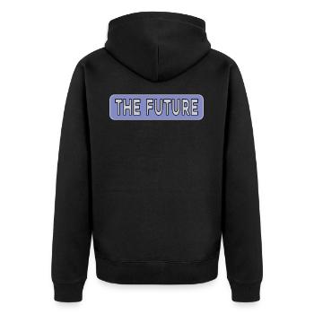 Scifi The Future Science Fiction Car Skateboard - Unisex Premium Organic Zip Hoodie - black - Back - Nico (187cm)