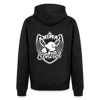 Sauvetage animal Bien-être animal Chien Chat Animal de compagnie Li - Veste à capuche bio Premium Unisexe - noir - Dos - Nico (187cm)
