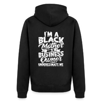 Directeur Général Chef Cadeau Idée Cadeau Travail - Veste à capuche bio Premium Unisexe - noir - Dos - Nico (187cm)
