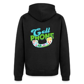 Biologiste cellulaire en biologie mobile - Veste à capuche bio Premium Unisexe - noir - Dos - Nico (187cm)