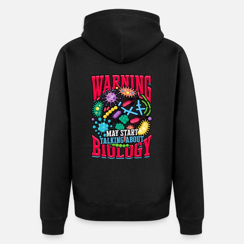 Avertissement de parler - Veste à capuche bio Premium Unisexe - noir
