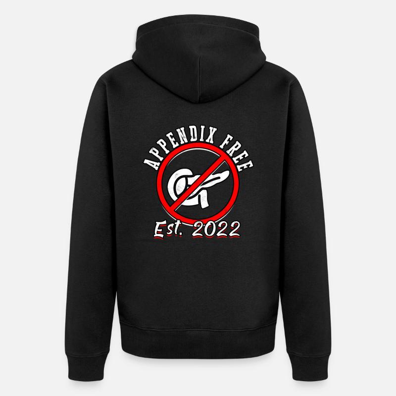 Annexe Opération Appendicectomie Retrait - Veste à capuche bio Premium Unisexe - noir