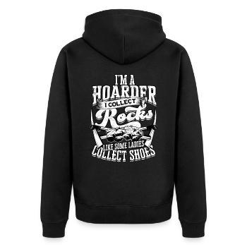 Rockhounder Rockhounding Géologue Rockhound Rockhound - Veste à capuche bio Premium Unisexe - noir - Dos - Nico (187cm)