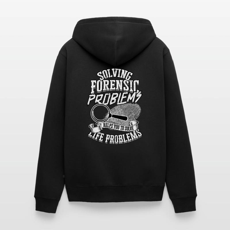 Forensic problems solve police more forensically Unisex Premium Organic Zip Hoodie