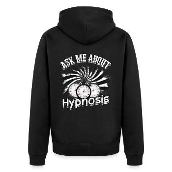 hypnotiseur hypnotique hypnotiseur - Veste à capuche bio Premium Unisexe - noir - Dos - Nico (187cm)