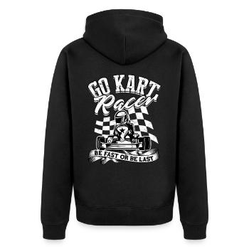 Kart conduite de kart pilotes de course Pilotes de course - Veste à capuche bio Premium Unisexe - noir - Dos - Nico (187cm)
