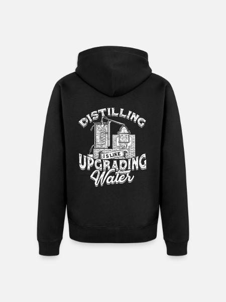 schnaps whiskey brennen schnapsbrenner geschenkide - Unisex Premium Bio Zip Hoodie - Schwarz