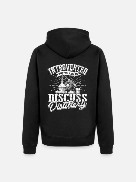 schnaps whiskey brennen schnapsbrenner geschenkide - Unisex Premium Bio Zip Hoodie - Schwarz