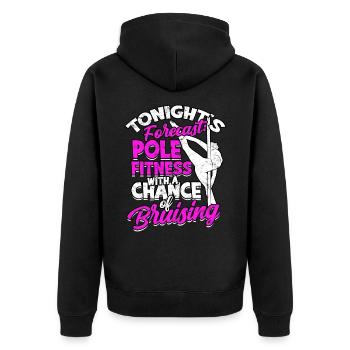 Pole Dance Gift Dancer Gift Idea Fitness - Veste à capuche bio Premium Unisexe - noir - Dos - Nico (187cm)