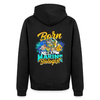 biologie marine biologiste marin biologie marine biologiste - Veste à capuche bio Premium Unisexe - noir - Dos - Nico (187cm)