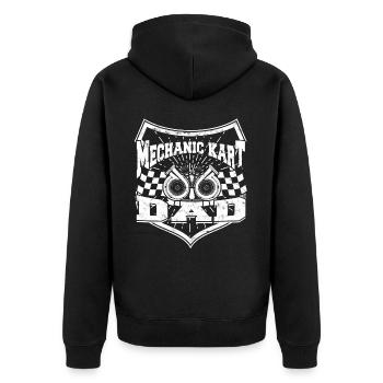 Kart conduite de kart pilotes de course Pilotes de course - Veste à capuche bio Premium Unisexe - noir - Dos - Nico (187cm)