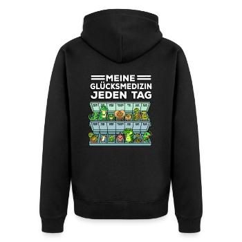 Remède pour le bonheur Reptile Wildlife Animal Rescuer - Veste à capuche bio Premium Unisexe - noir - Dos - Nico (187cm)