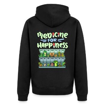 Remède pour le bonheur Reptile Wildlife Animal Rescuer - Veste à capuche bio Premium Unisexe - noir - Dos - Nico (187cm)
