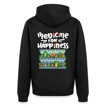 Remède pour le bonheur Reptile Wildlife Animal Rescuer - Veste à capuche bio Premium Unisexe - noir - Dos - Nico (187cm)