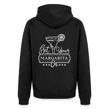 Margarita Und Mexikanischer Cocktail Cinco De Mayo - Unisex Premium Bio Zip Hoodie - Schwarz - Hinten - Nico (187cm)