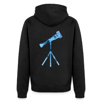 Astronomie des amateurs de télescopes - Veste à capuche bio Premium Unisexe - noir - Dos - Nico (187cm)