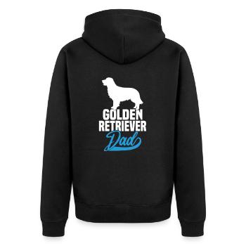 Papa Golden Retriever - Veste à capuche bio Premium Unisexe - noir - Dos - Nico (187cm)