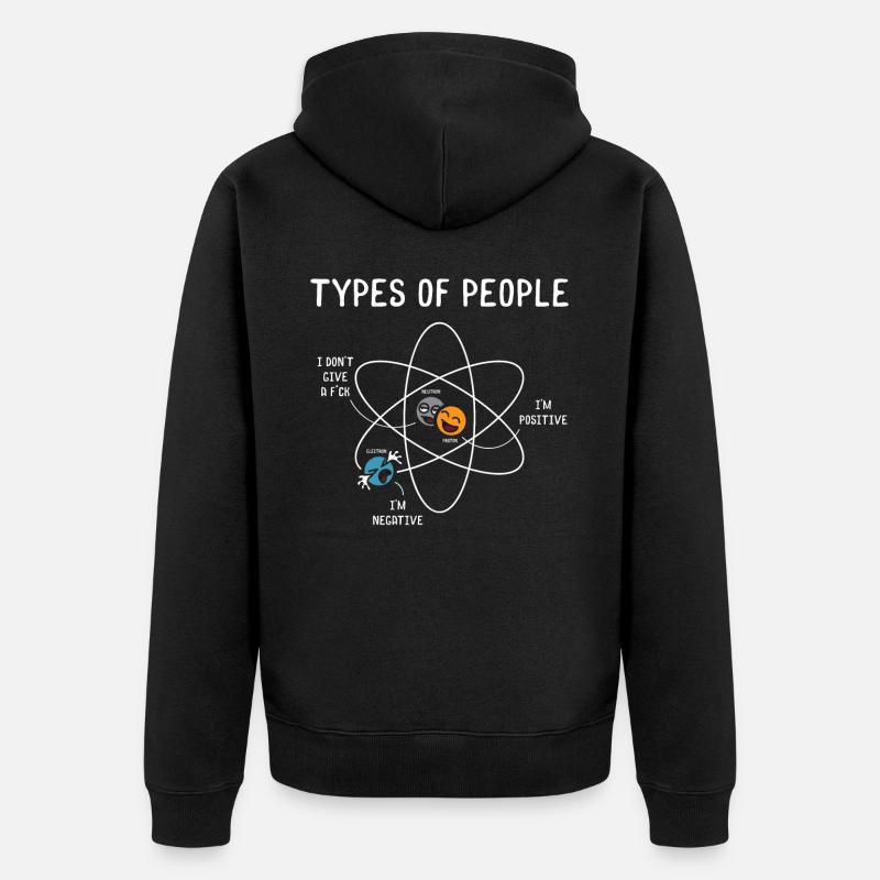 Amoureux de la science - Veste à capuche bio Premium Unisexe - noir