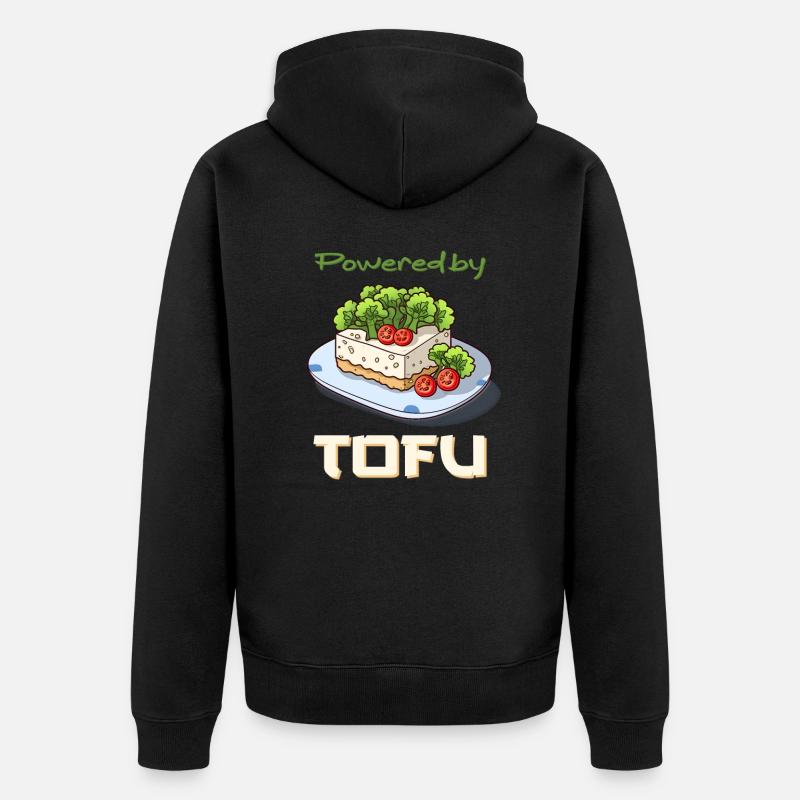 Propulsé par Tofu - Veste à capuche bio Premium Unisexe - noir