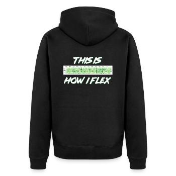 Programmer Humor Coding Jokes Developer - Unisex Premium Organic Zip Hoodie - black - Back - Nico (187cm)