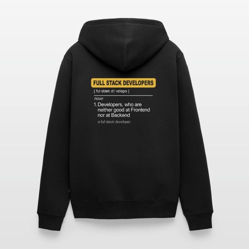 Programmierer Humor Coding Witze Entwickler Unisex Premium Bio Zip Hoodie