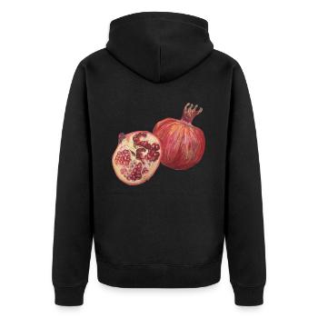 Cuisson des fruits de grenade - Veste à capuche bio Premium Unisexe - noir - Dos - Nico (187cm)