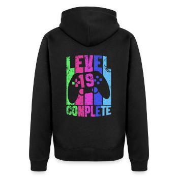Gaming 16th Birthday Gamer Gamepad Gamer Gamer Gamer - Veste à capuche bio Premium Unisexe - noir - Dos - Nico (187cm)