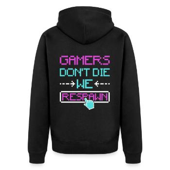 Progamer Jeux multijoueurs Pro Gaming Gamer - Veste à capuche bio Premium Unisexe - noir - Dos - Nico (187cm)
