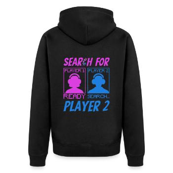 Gamer Girl Gaming Boy Jeux multijoueurs Jeux - Veste à capuche bio Premium Unisexe - noir - Dos - Nico (187cm)