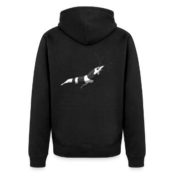 Bumblebee shrimp - Unisex Premium Organic Zip Hoodie - black - Back - Nico (187cm)