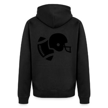Icône de l’icône Football - Veste à capuche bio Premium Unisexe - noir - Dos - Nico (187cm)