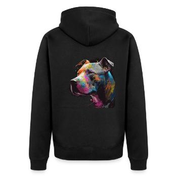 Graffiti Pitbull - Veste à capuche bio Premium Unisexe - noir - Dos - Nico (187cm)