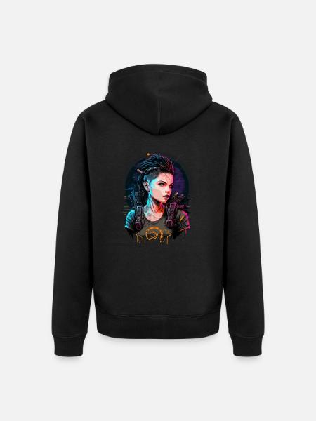 Breathtaking Punk Women le cadeau simple pour Gamer - Veste à capuche bio Premium Unisexe - noir