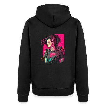 Amazing Looking Punk Women le Noël simple - Veste à capuche bio Premium Unisexe - noir - Dos - Nico (187cm)