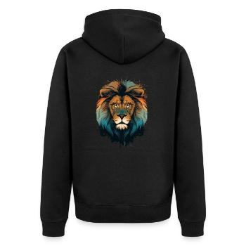 Lion Lion - Veste à capuche bio Premium Unisexe - noir - Dos - Nico (187cm)