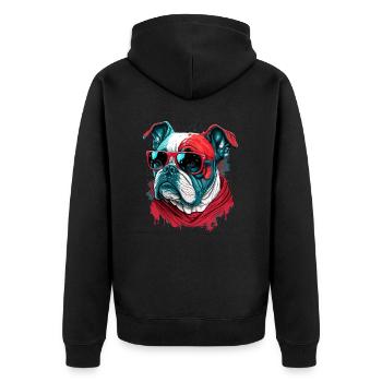 Cool sur Red Bulldog - Veste à capuche bio Premium Unisexe - noir - Dos - Nico (187cm)