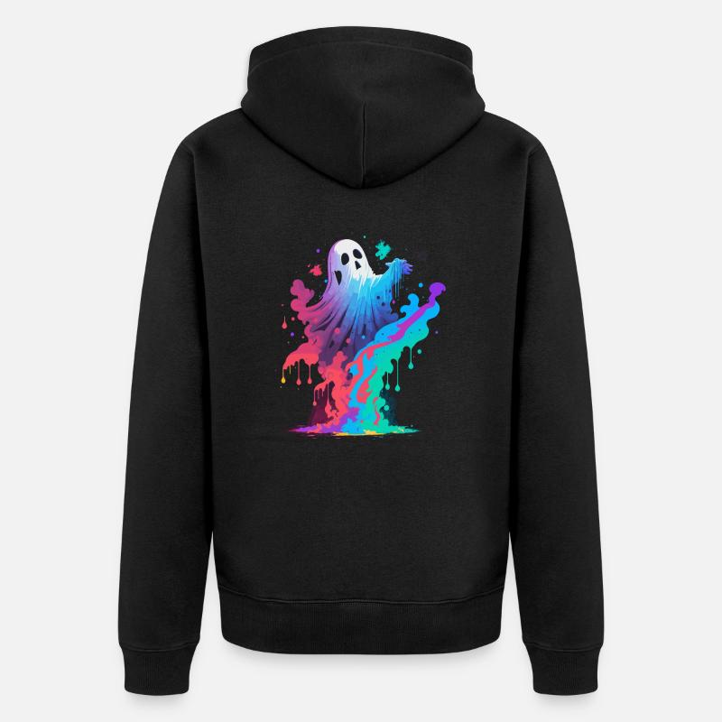 Fantôme dansant - Veste à capuche bio Premium Unisexe - noir