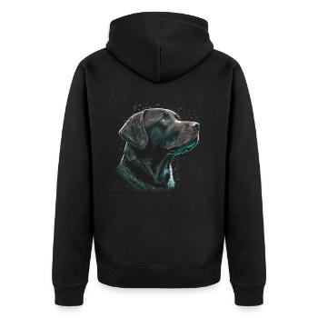 Wishing Labrador Retriever - Veste à capuche bio Premium Unisexe - noir - Dos - Nico (187cm)