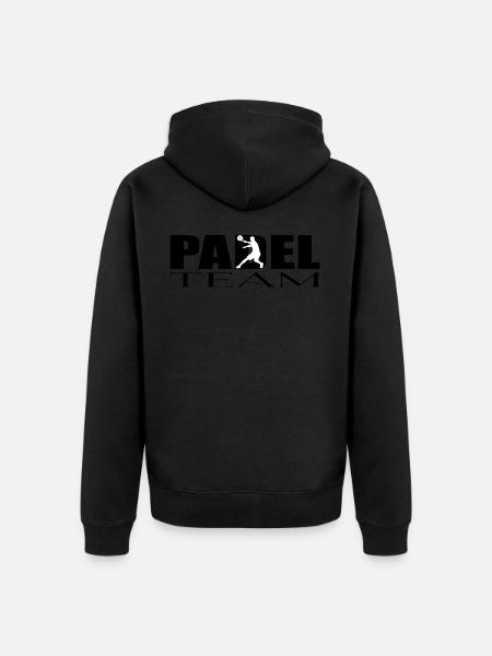 Padel Team - Unisex Premium Organic Zip Hoodie - black