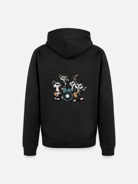 Le Skunk Band - Veste à capuche bio Premium Unisexe - noir