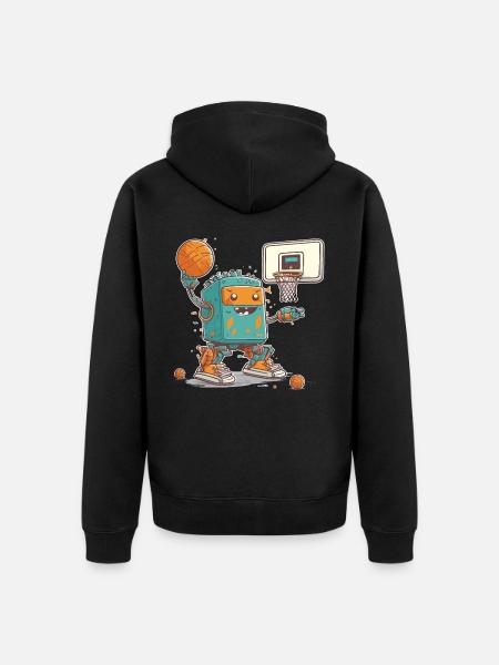 L’avenir du jeu - Veste à capuche bio Premium Unisexe - noir