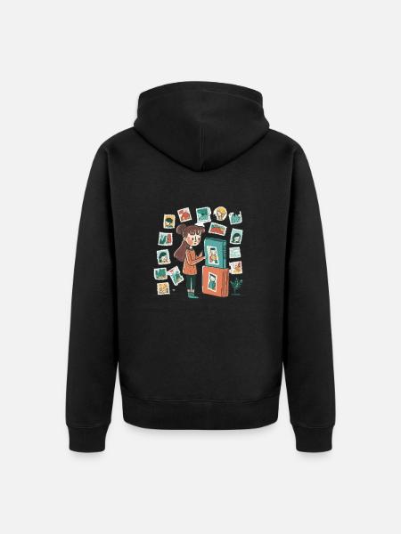 Science Geek: Science Experiment - Unisex Premium Organic Zip Hoodie - black
