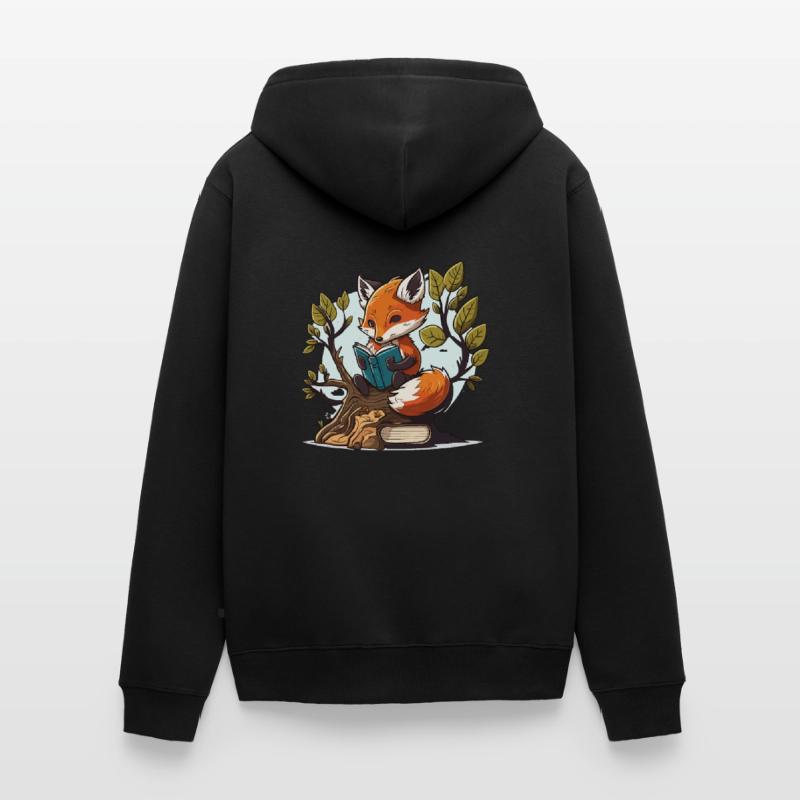 Studious Fox Unisex Premium Organic Zip Hoodie