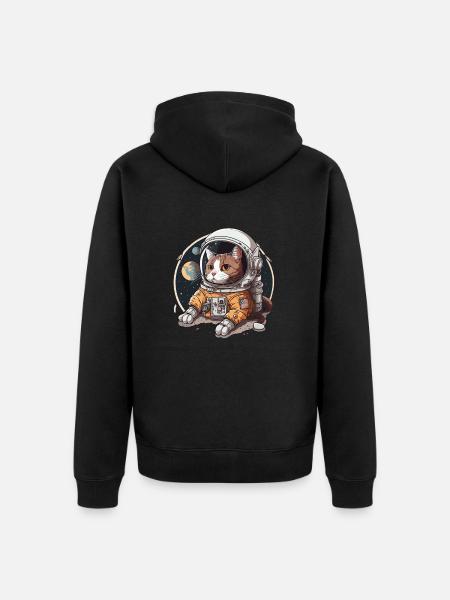 Cosmic Adventure - Unisex Premium Organic Zip Hoodie - black