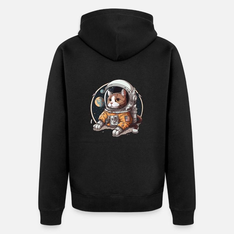 Aventure cosmique - Veste à capuche bio Premium Unisexe - noir